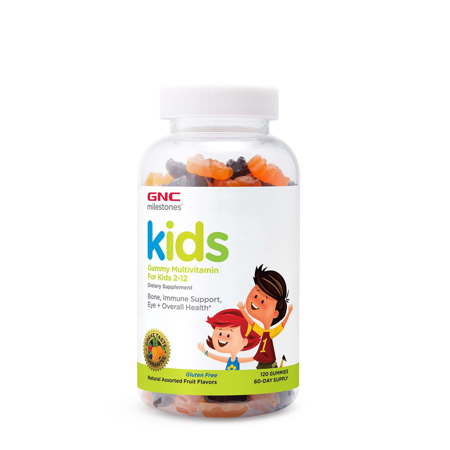 GNC Milestones Kids Multi Gummy Healthy - 120 Gummies (60 Servings)